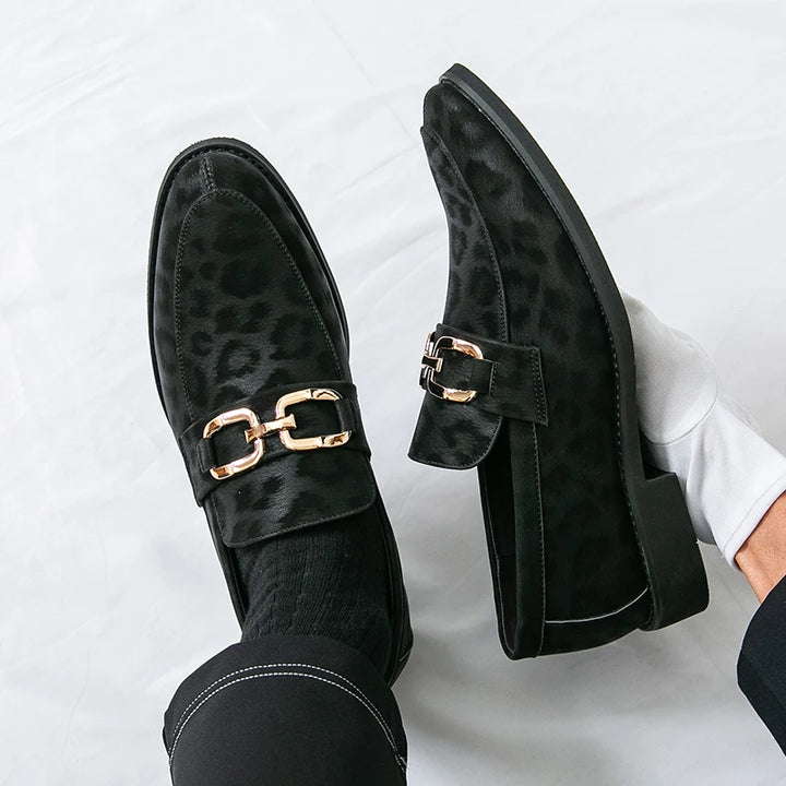 Monarch Leopard Loafers