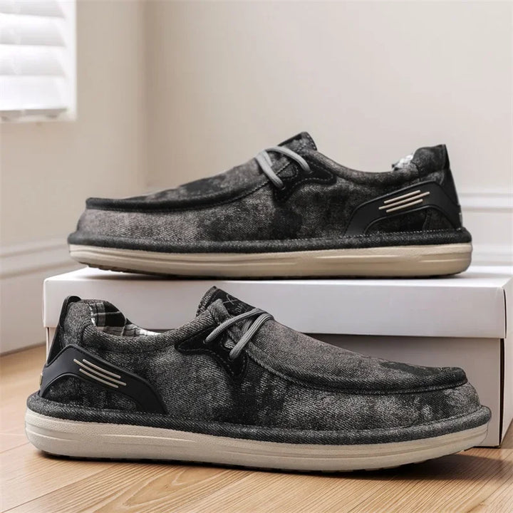 Grayson Washed Canvas Loafers