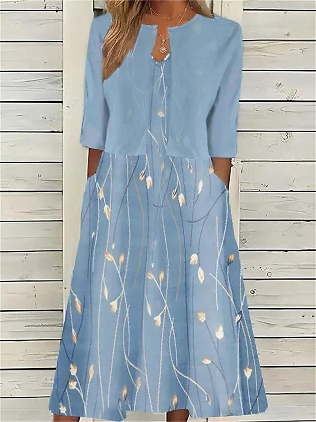 Aimee Floral Midi Dress