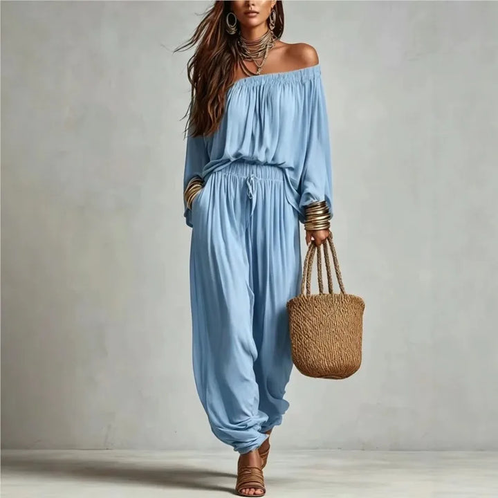 Maribel Off Shoulder Harem Set
