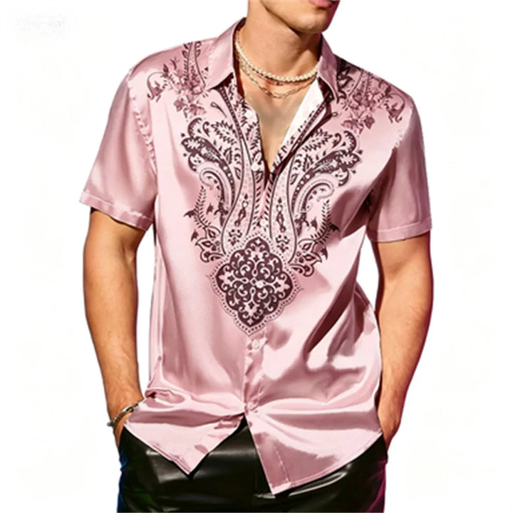 Colton Relaxed Fit Paisley Button Shirt