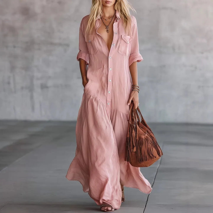 Naomi Loose Tiered Long Dress