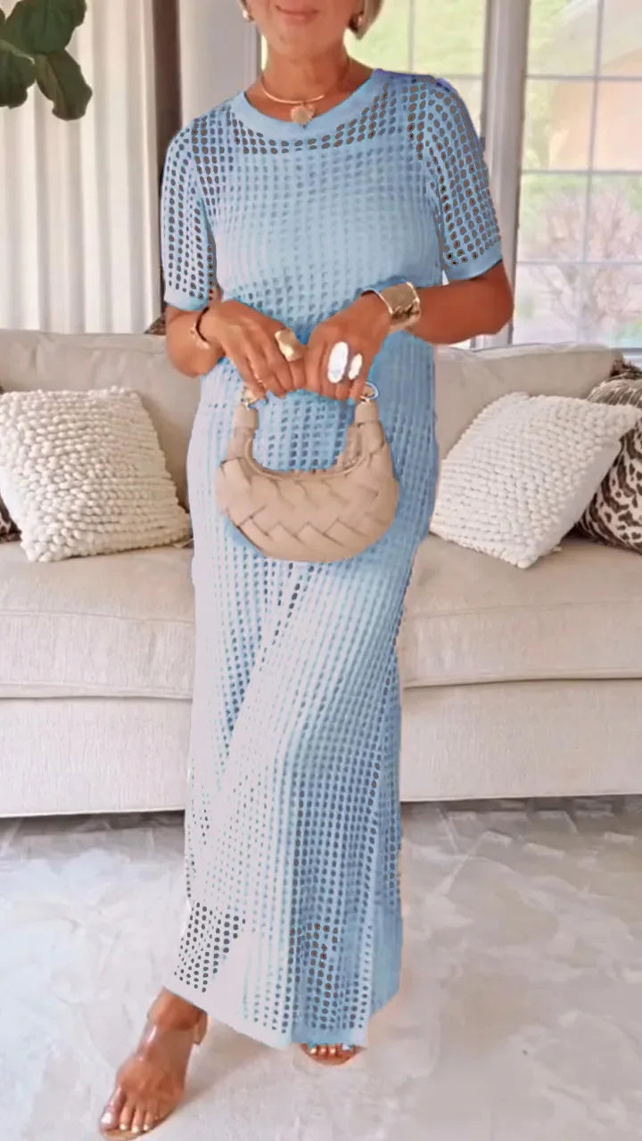 Bethany Breathable Knit Maxi Dress