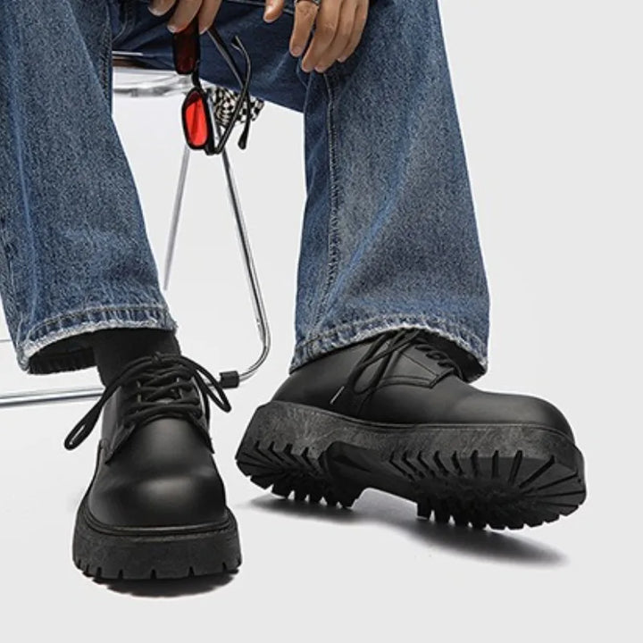 Nolan Chunky Sole Leather Shoes