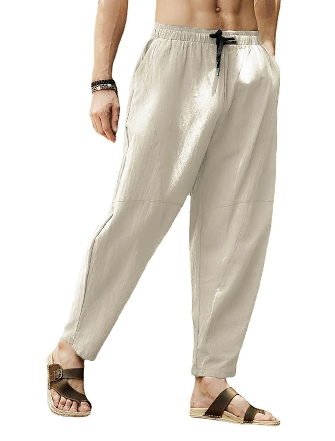 Benson Relaxed Fit Drawstring Tapered Trousers