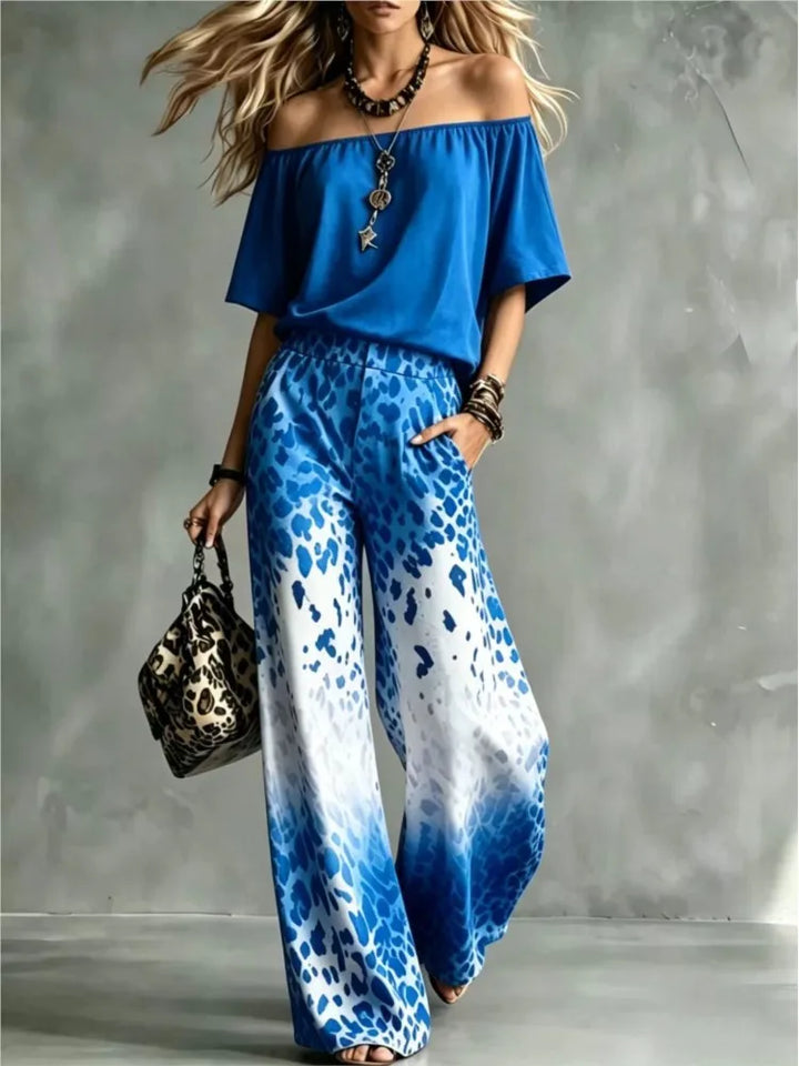 Zara Off Shoulder Trouser Set
