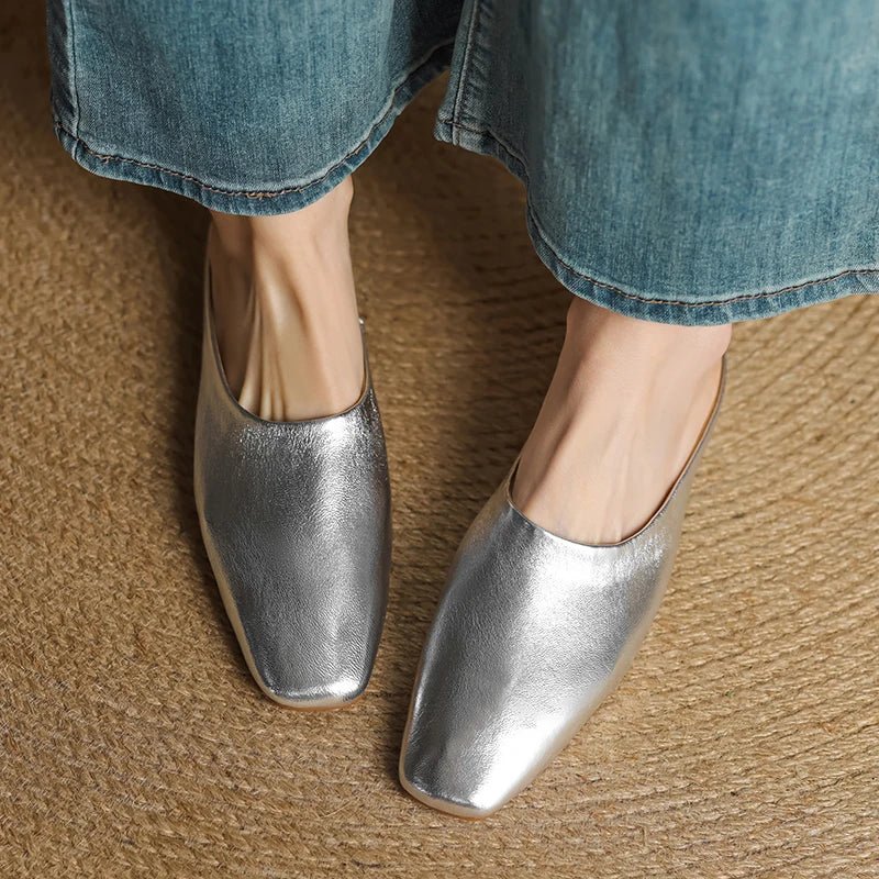 Marlowe Genuine Leather Flats