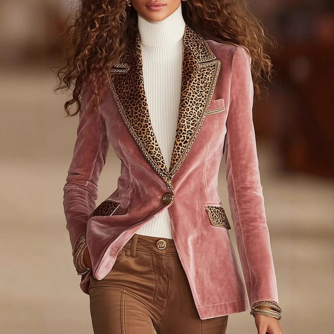 Ainsley Tailored Velvet Blazer