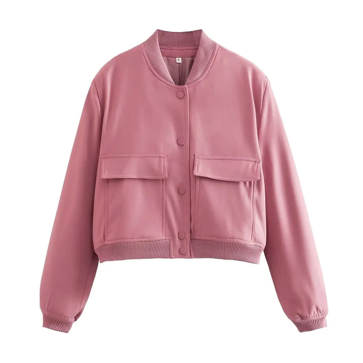 Corrine Cropped Bomber Jacket
