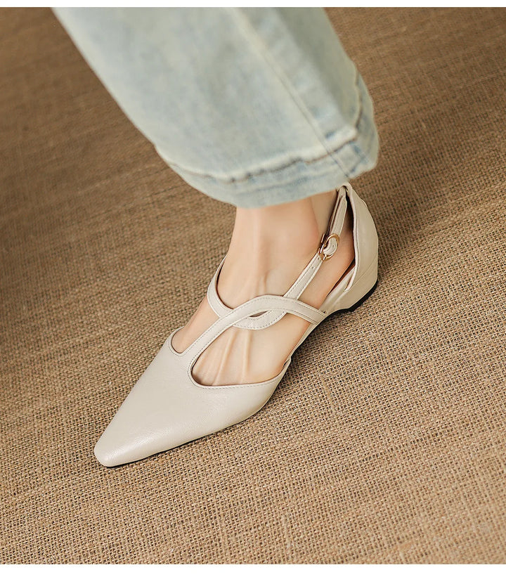 Celestine Pointed Mary Jane Heels