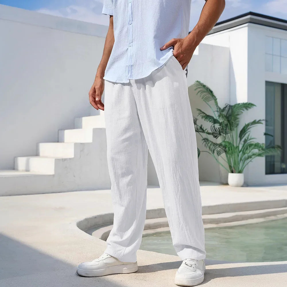 Callum Relaxed Linen Trousers