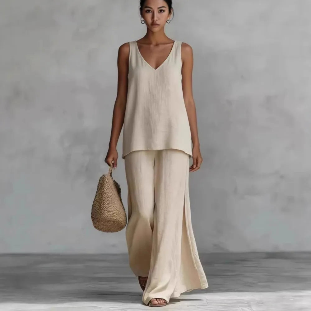 Minea Wide Leg Matching Set