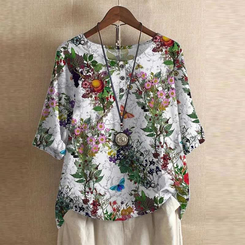 Liora Retro-Inspired Blouse