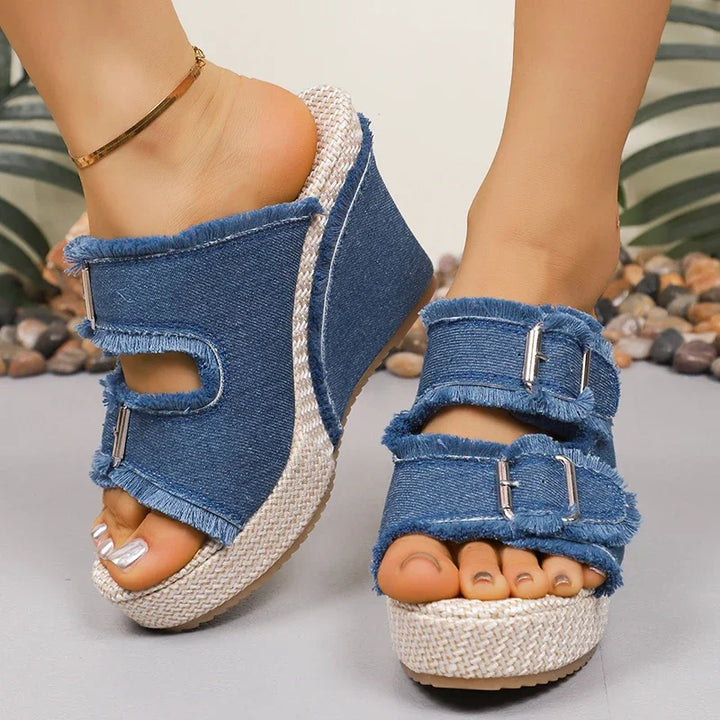 Yasmin Orthopedic Platform Sandals
