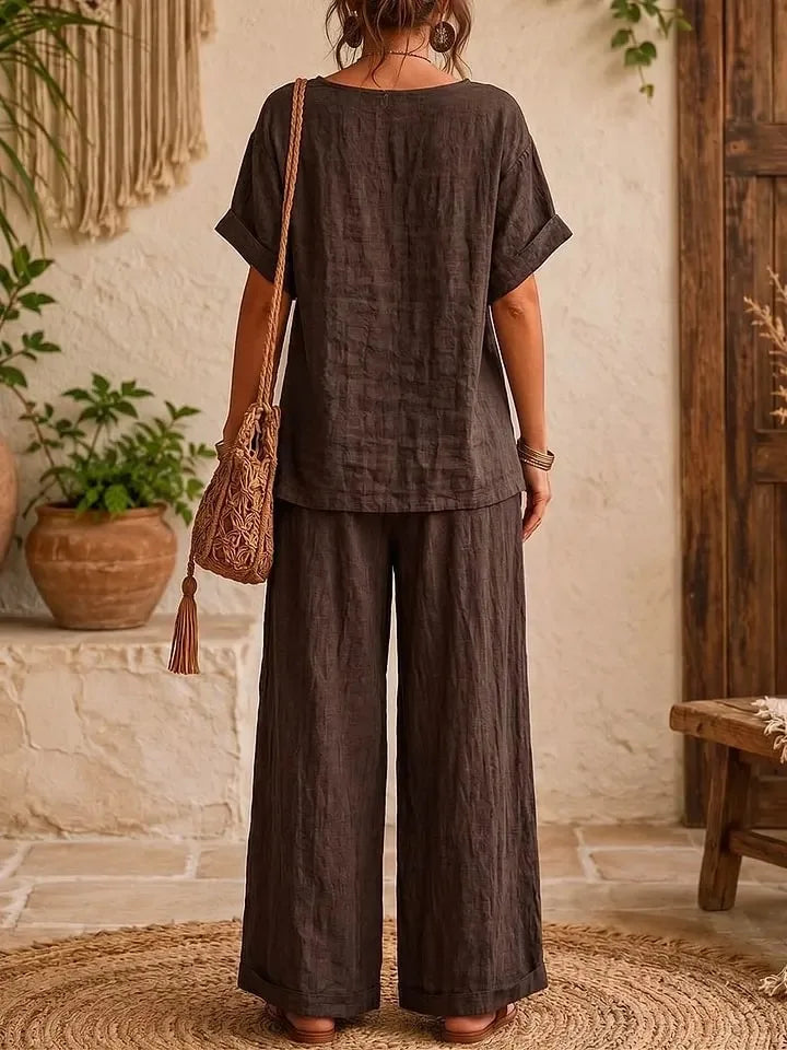 Kiana Casual Relaxed Trouser Set