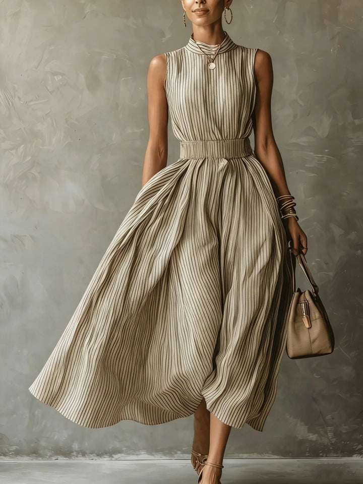 Elise Elegant Sleeveless Midi Dress