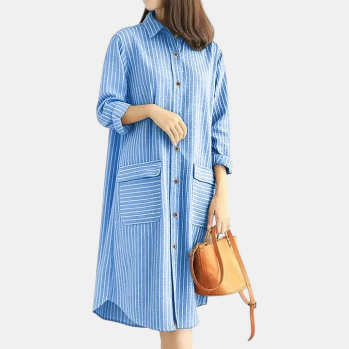Georgina Button Front Midi Dress