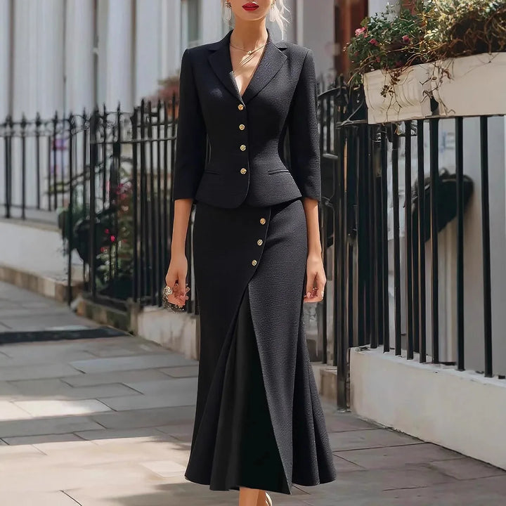 Genevieve Flattering Fit Skirt Set