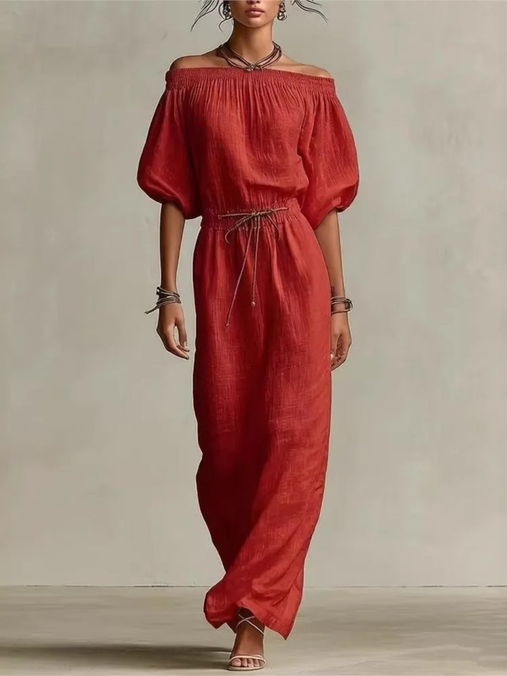 Lennox Off Shoulder Maxi Dress