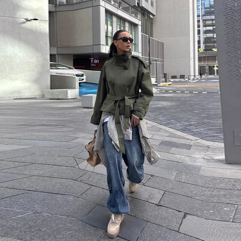 Marisol Double Breasted Trench