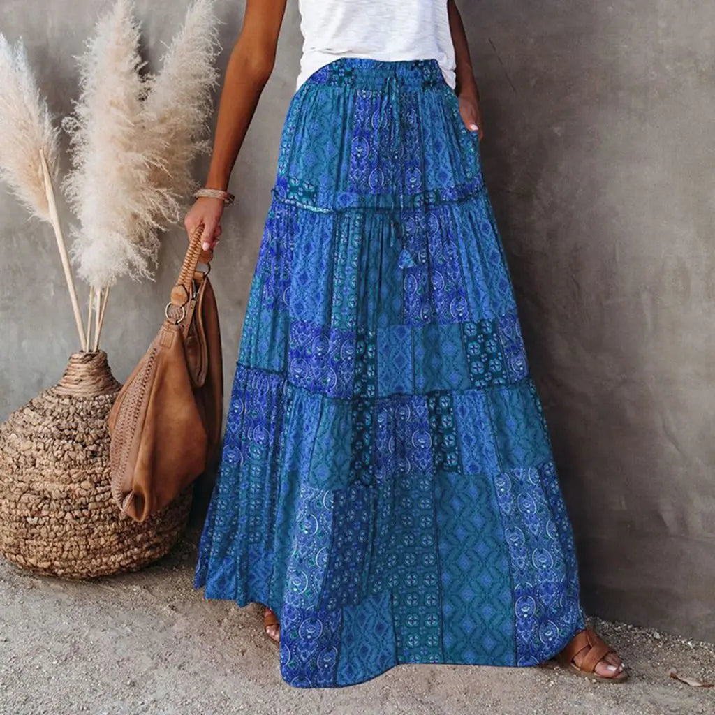 Briana Bohemian Pocket Skirt