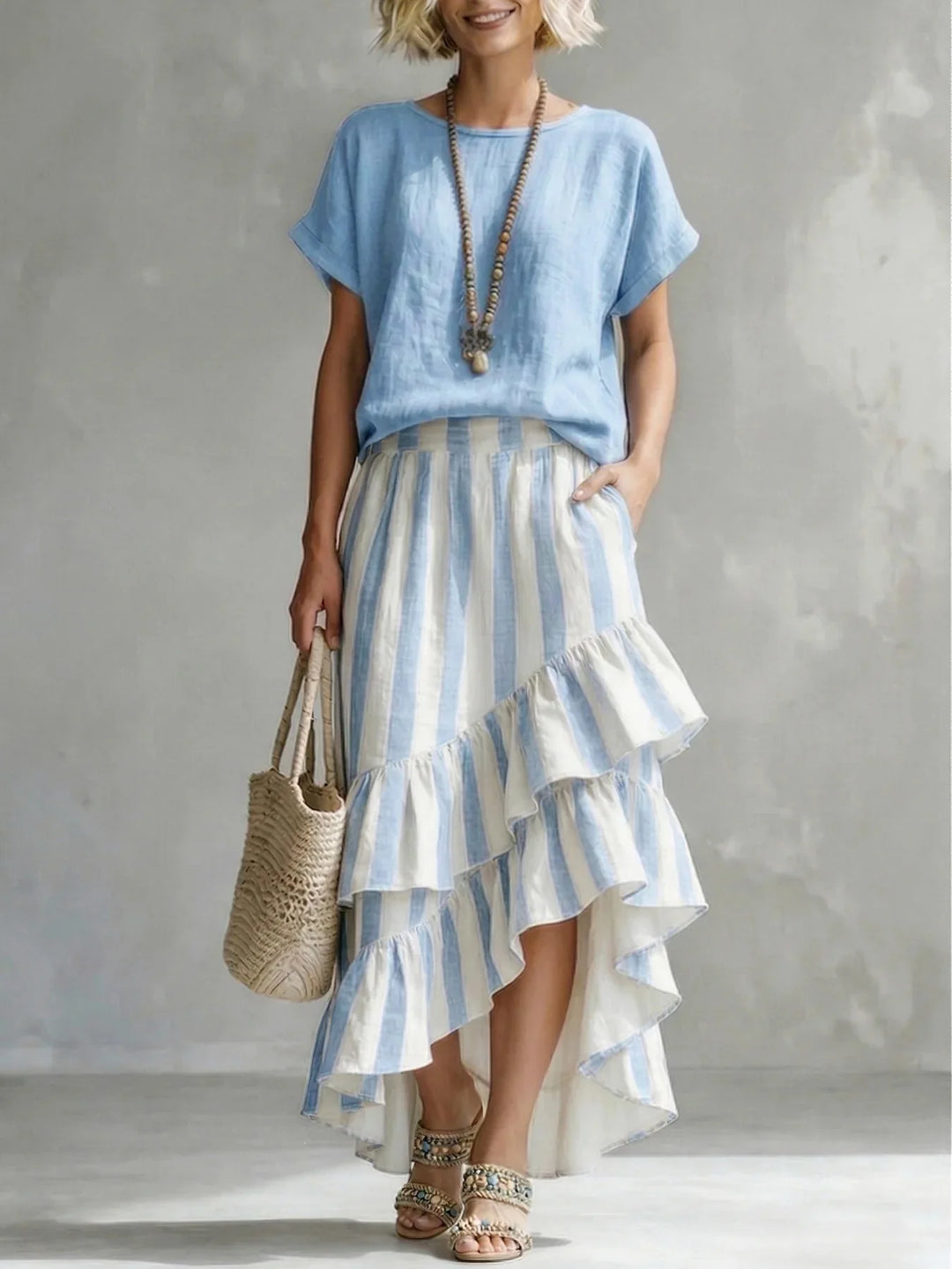 Chelsea Tiered Maxi Skirt Set