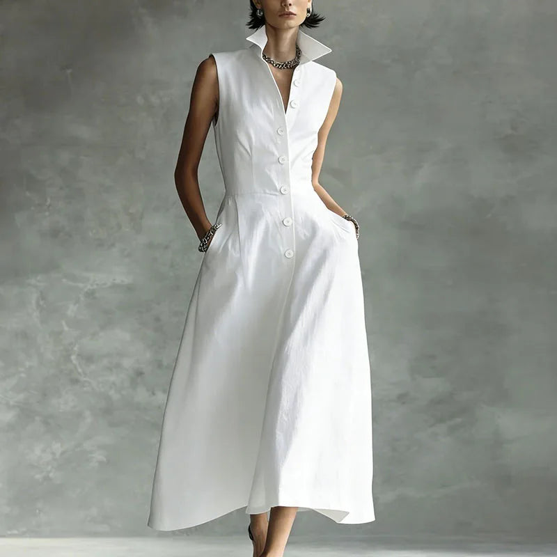 Tara Sophisticated Shirt Maxi Dress