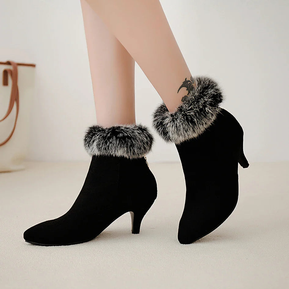 Selene Fur Ankle Boots