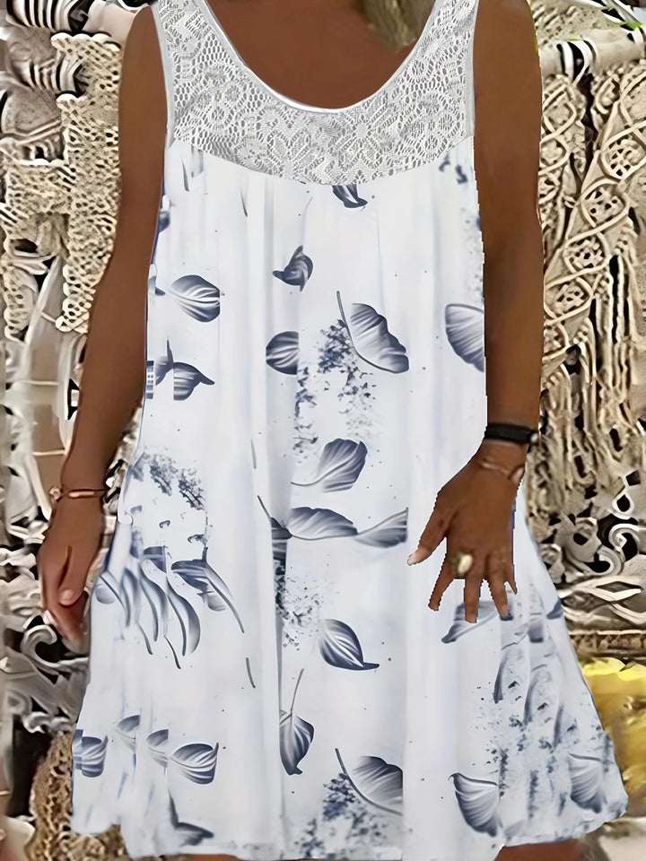 Rose Casual Floral Midi Dress