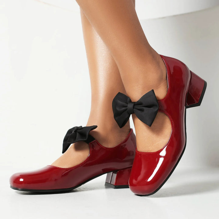 Maribel Bow Mary Jane Pumps