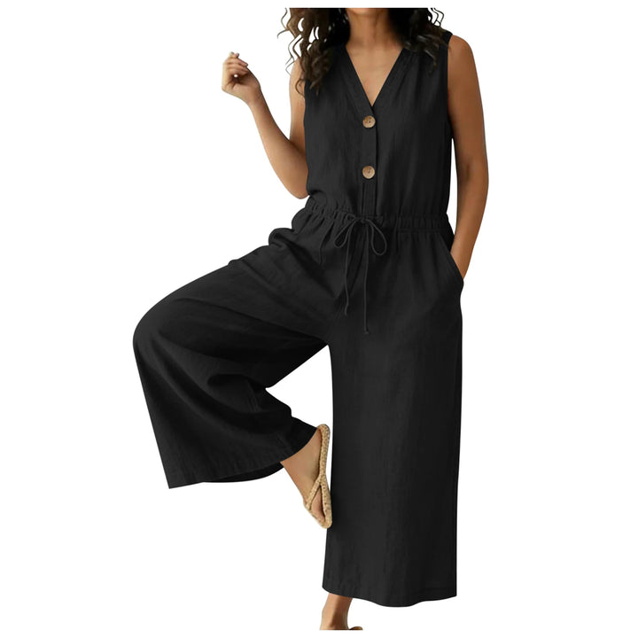 Corinne Chic Front Tie Jumpsuit