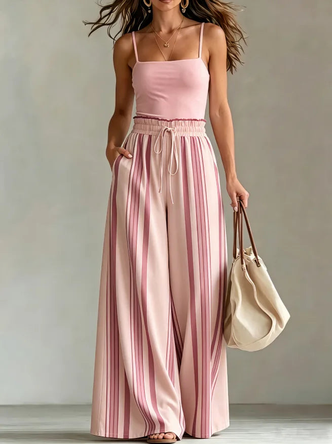 Faith Striped Palazzo Trouser