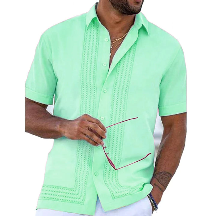 Nathan Embroidered Button Down Shirt
