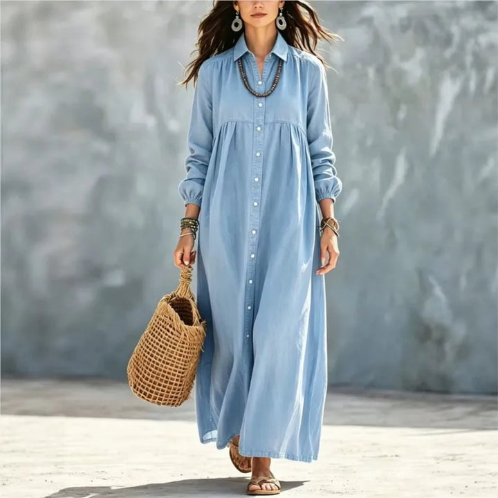 Cressida Button Front Maxi Dress