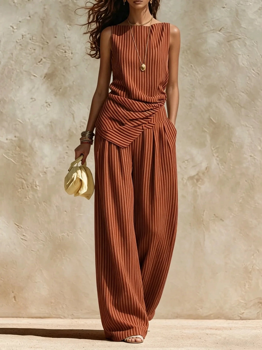 Beth Wide Leg Casual Jumpsuit