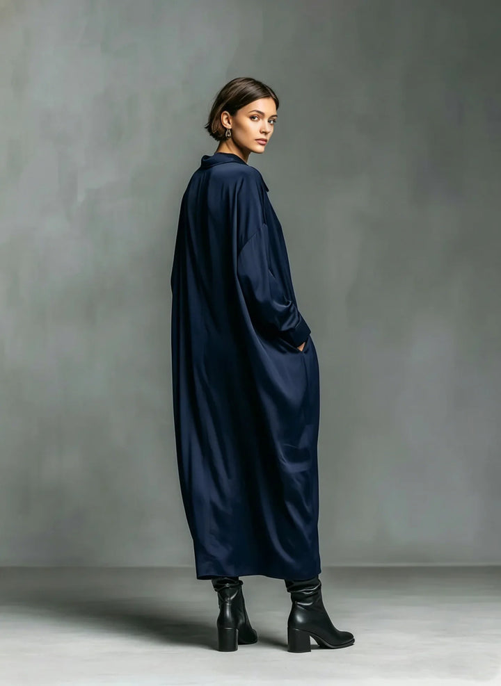 Annalise Soft Drape Long Sleeve Maxi Dress