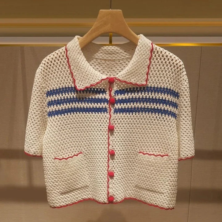 Maisie Crochet Knitted Blouse