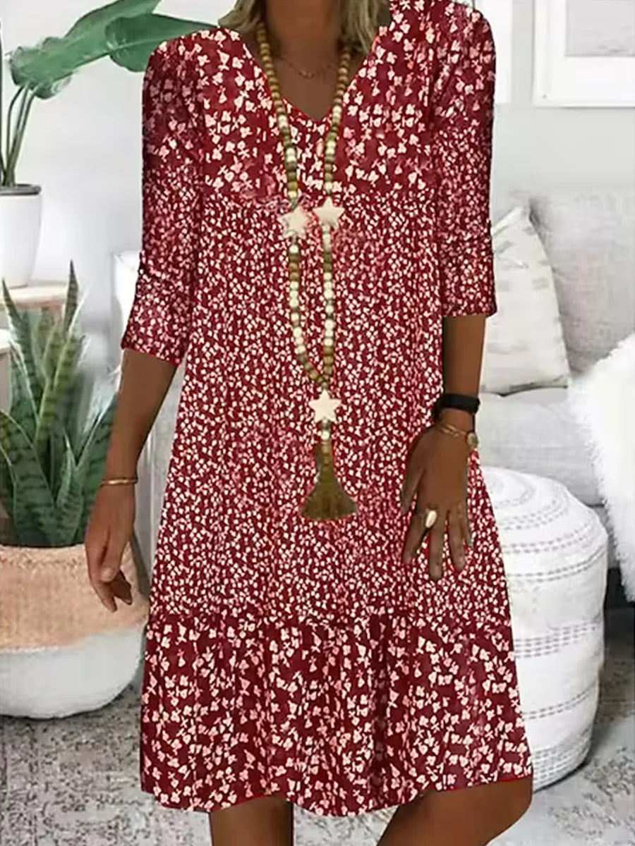 Saylor Casual Floral Mini Dress