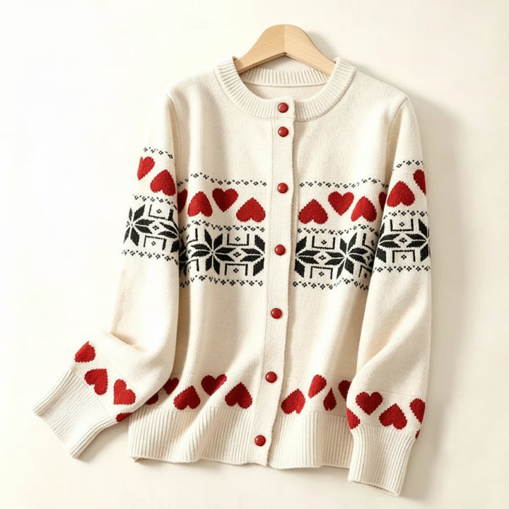 Rosalie Jacquard Knit Cardigan