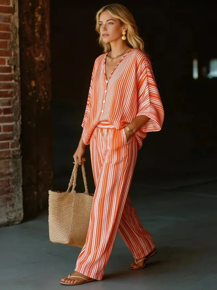 Delaney Striped Matching Set