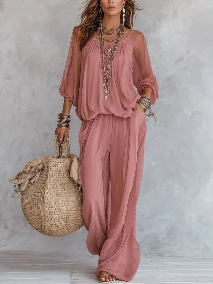 Alessia Wide Leg Two-Piece Set