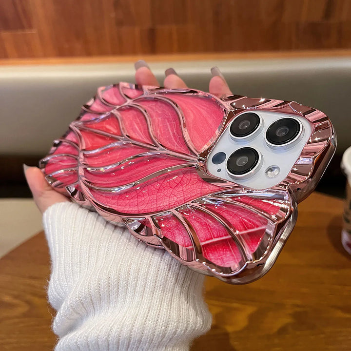 Aurora 3D Leaf Protective iPhone Case