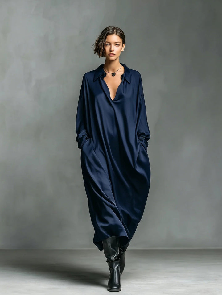 Annalise Soft Drape Long Sleeve Maxi Dress
