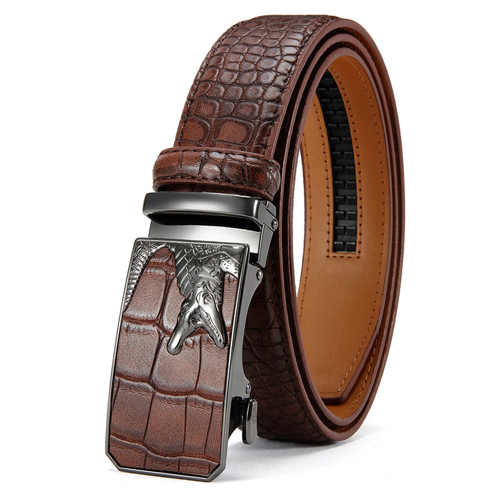 Graham Buckle Business Leather Belt