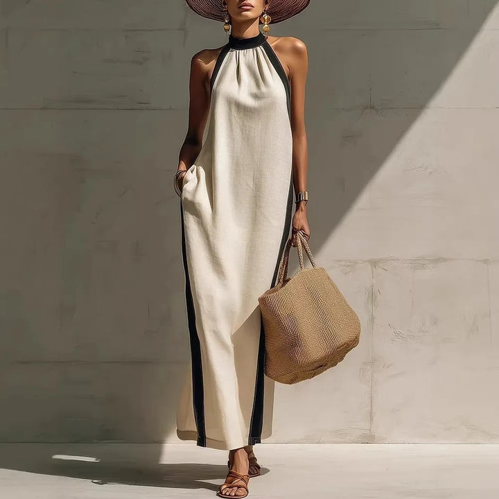 Sienna Casual Halter Maxi Dress