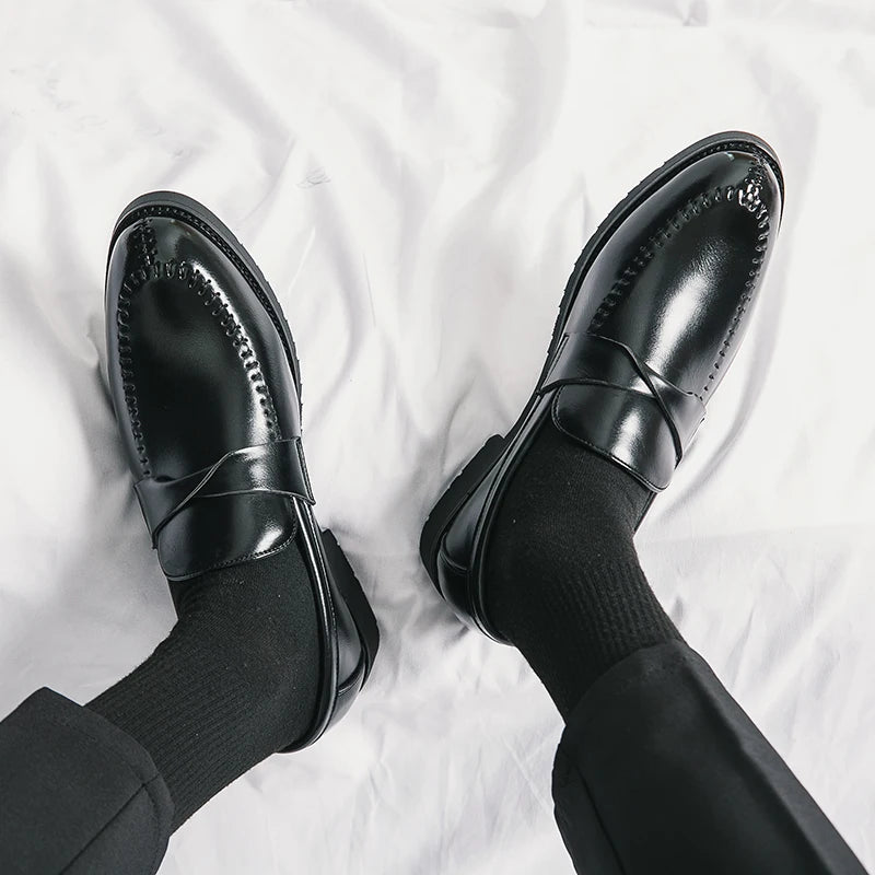 Dominic Leather Dress Loafers