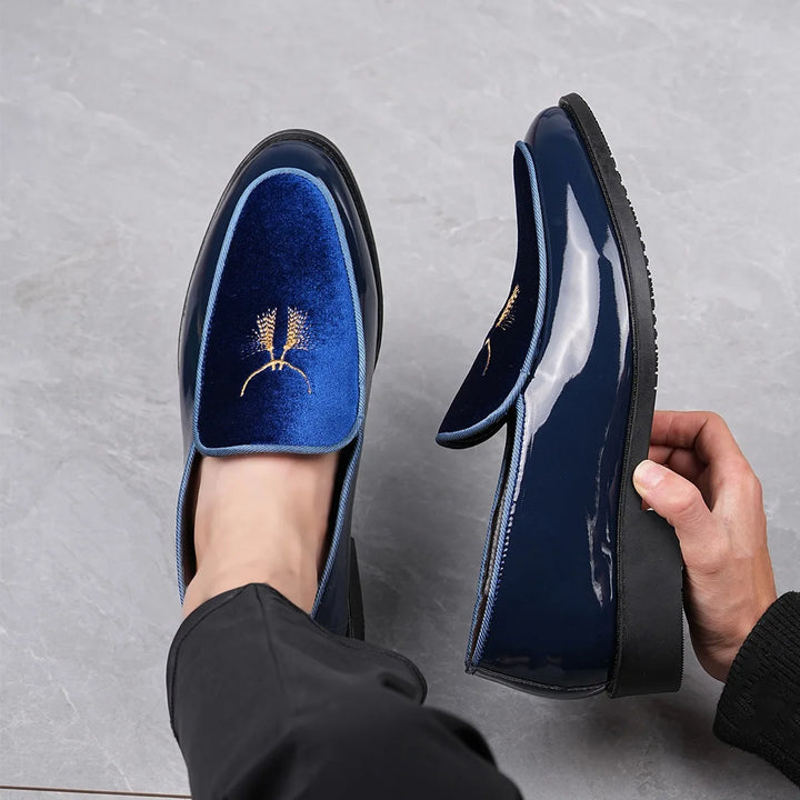 Cassian Metallic Embroidered Loafers