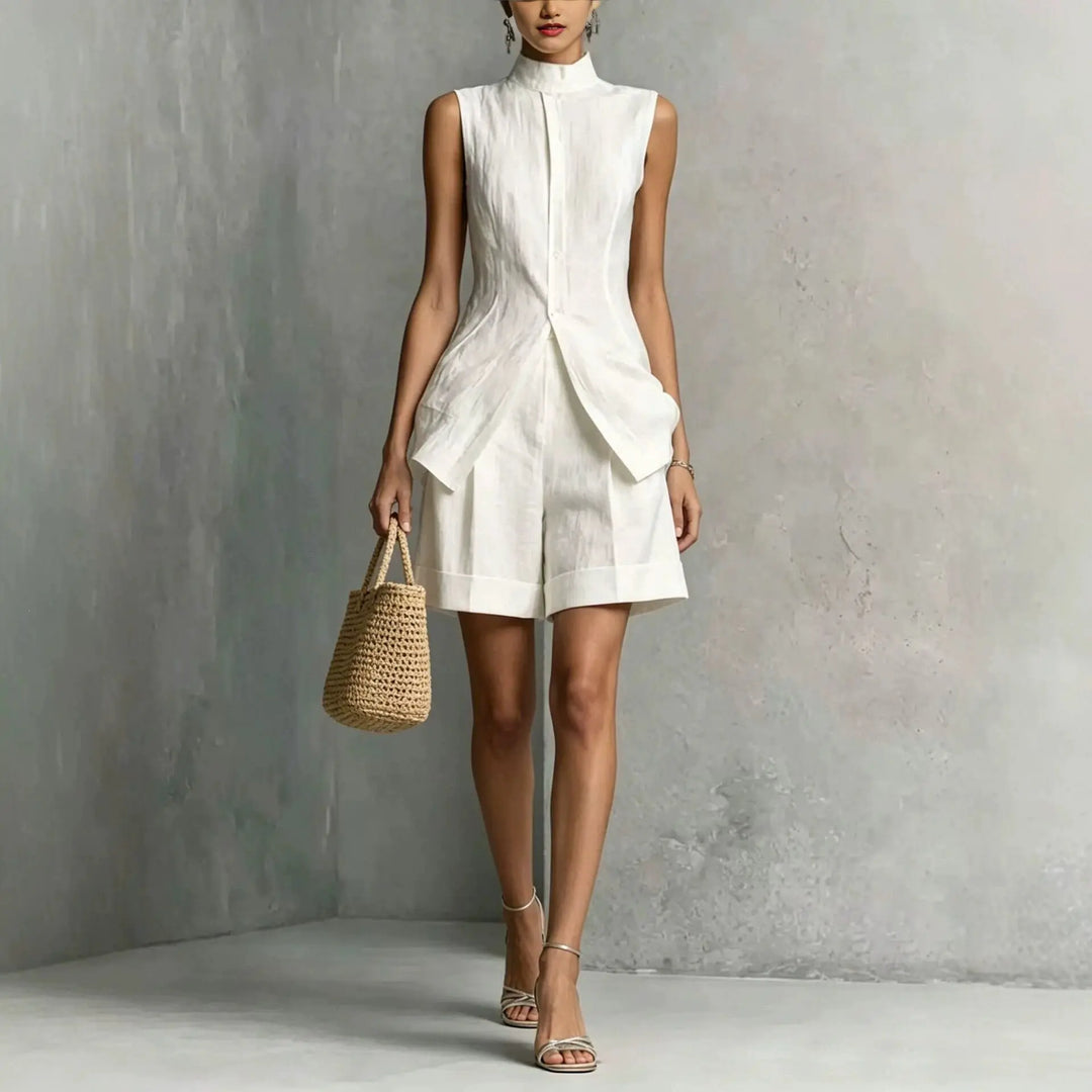Bellamy Peplum Shorts Set
