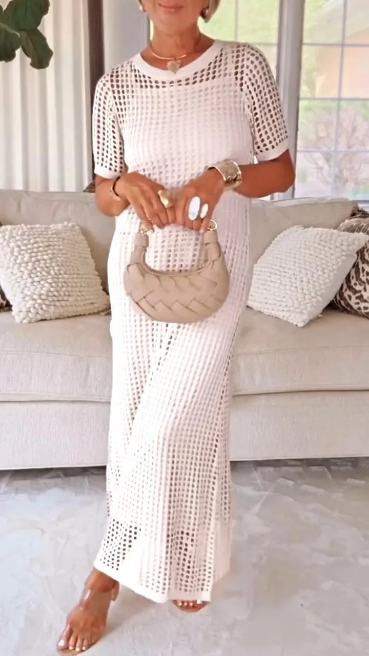 Bethany Breathable Knit Maxi Dress