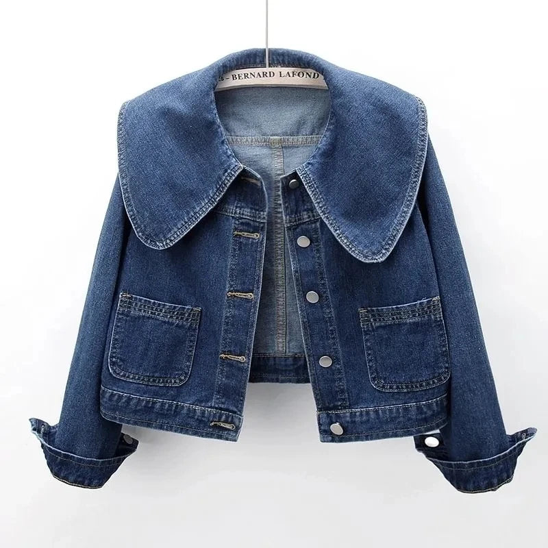 Ellery Oversized Collar Denim Jacket